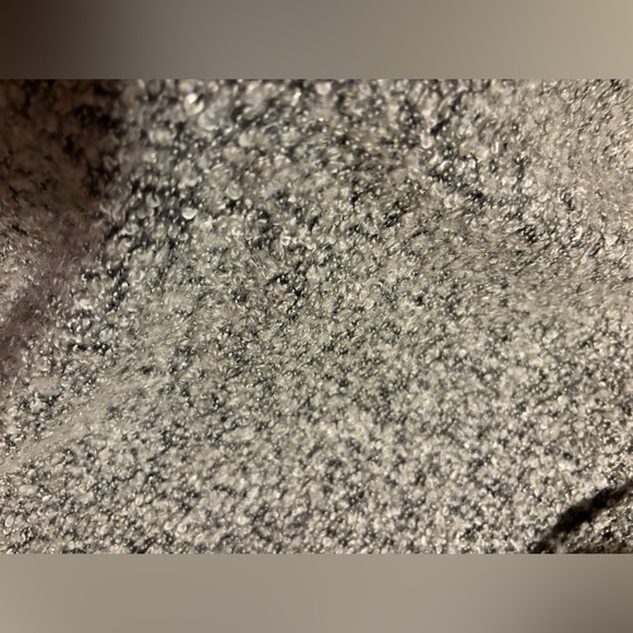 LOFT Women's Textured Cowl Neck Sweater - Black and Gray - Picture 4 of 11